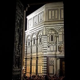 Battistero di notte.