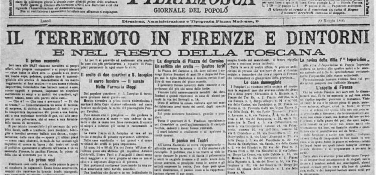 18 Maggio 1895, Il “Grande Terremoto” di Firenze.