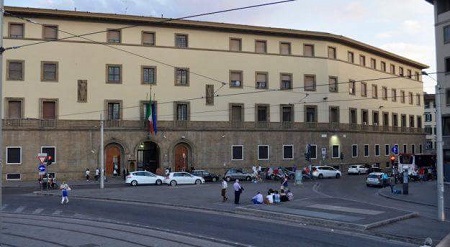 Firenze ex caserma dei Carabinieri: Il Chiostro Verde.