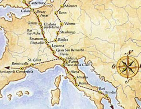 La via Francigena, le vie Romee, Firenze e i pellegrini nell’alto medioevo